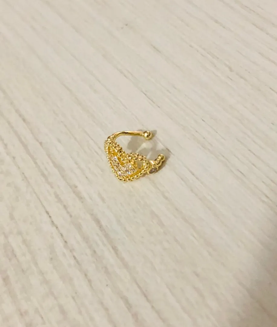 PIERCING FAKE CORAÇÃO MICROZIRCÔNIA ADNY