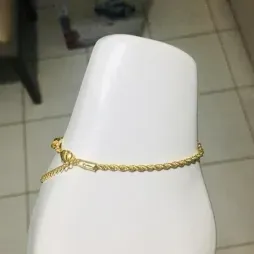 PULSEIRA FEMININA CORDÃO BAIANO 19 CM