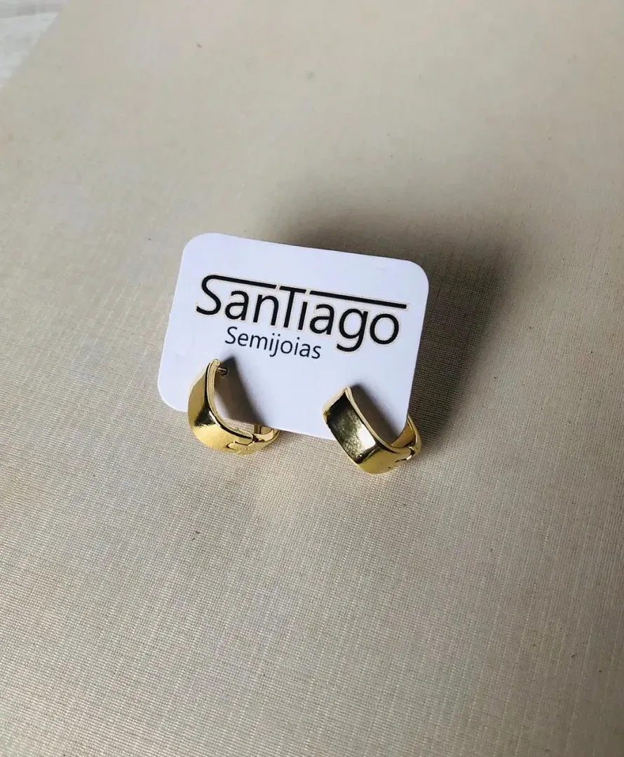 BRINCO ARGOLA QUADRADA ESPELHADA QUADRADA N2 ADNY