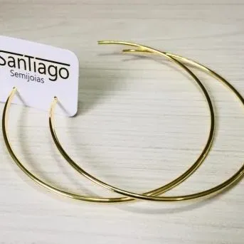 BRINCO ARGOLA TRADICIONAL FINO MÉDIO