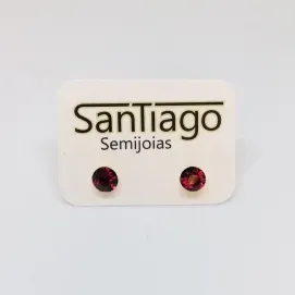 BRINCO PEDRA COLADA PEQUENO VERMELHO FTQUE
