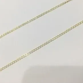 CORRENTE UM ELO CADEADO DOURADA 50 CM